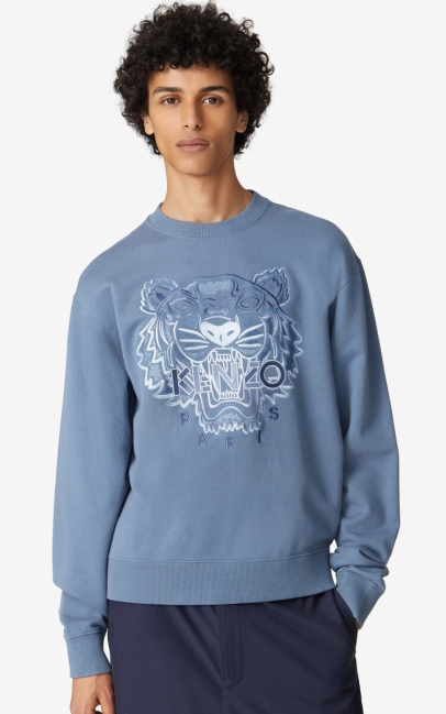 Kenzo Men Tiger Sweatshirt Blue